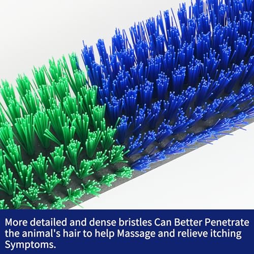 Livestock Scratch Brush With 24 Screws，Animal Back Scratching Brush for Cow,Cattle,Sheep, Horses,Pigs，Massage Grooming Tool(Green, 6pcs) - color: Green, size: 6pcs