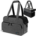 PetAmi Small Dog Purse Carrier, Soft-Sided Pet Carrier Bag with Pockets, Portable Puppy Cat Travel Handbag Tote, Airline Approved Breathable Mesh, Poop Bag Dispenser, Sherpa Bed, Max 18 lbs, Dark Gray - color: Heather Charcoal