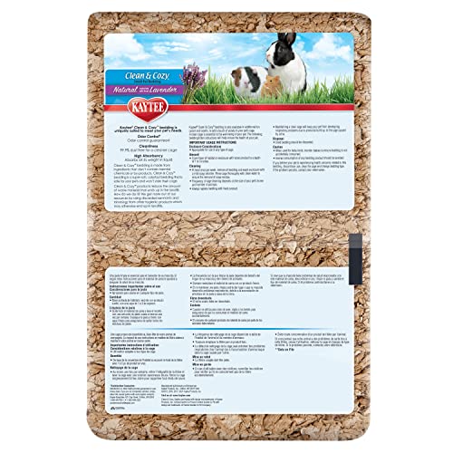 Kaytee Clean & Cozy Natural Bedding with Lavender 100 Liters - size: 100 Liters