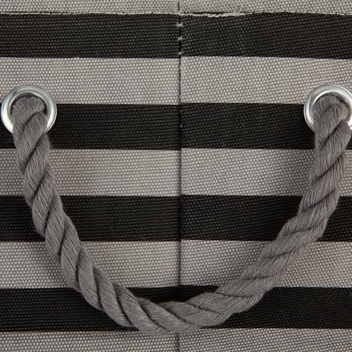 Bone Dry Pet Storage Collection Striped Paw Patch Bin, Black, Small Rectangle - color: Black, size: Small Rectangle