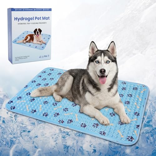 Dog Cooling Mat 36 Inch, Patent Self-Cooling Gel Pad for Medium Dogs, | Cats & Small Pets, Waterproof Durable Pet Cooling Pad for Dog Beds, Sofa, Floor, Indoor Outdoor Use - size: Medium