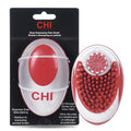 CHI for Dogs Soap Dispensing Palm Brush, Handheld Dog Bathing Scrubber with Built-In Shampoo Dispenser, Soft Rubber Bristles for Massaging and Deep Cleaning All Dog Coat Types, Red | Built-in shampoo dispenser, soft rubber bristles, massages while deep cl