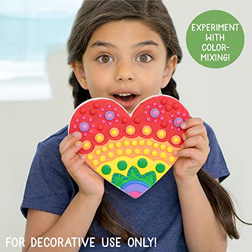 Creative Roots Paint Your Own Stepping Stones Multipack with Butterfly, Unicorn, & Heart, 3 Ceramic Stepping Stones (7 Inch Each), 18 Acrylic Paints, 3 Paintbrushes, Ages 8+ - style: 3 Pack Mystical
