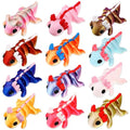 Honoson 12 Pcs 3D Printed Animals 5-7cm, Axolotl | Articulated Fidget Animals, Flexible 3D Printed Figures for Stress Relief, Cute Mini Joints for Party Favors and Display - size: 5-7cm, style: Axolotl