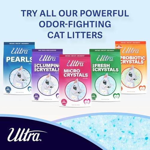 Ultra by Cat's Pride Fresh Scent Micro Crystals, Soft on Paws Litter, 5lb