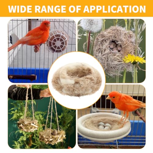 Balana 40g Building Mat Pigeon Natural Mixing Bird Nesting Material Cushion Cage Liner, Bird Nest Nesting Liners Great for Nest Building and Hideouts