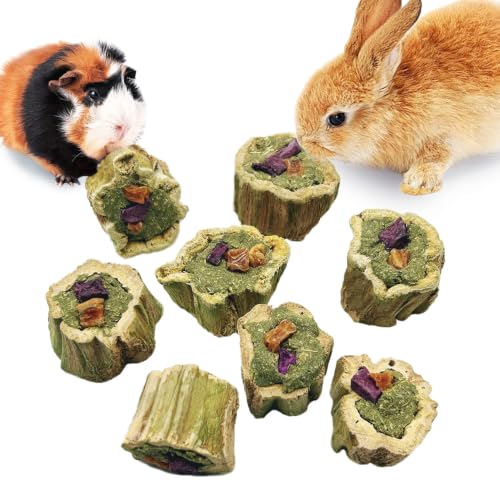 Rabbit Chew Toys for Teeth Guinea Pig Treats Papaya Wood for Bunny (3.5oz) | bunny supplies,rabbit enrichment toys,rabbit stuff,rabbit toys for bunnies boredom,for bunny guinea pig chinchilla Hamster - size: 3.5oz（A）