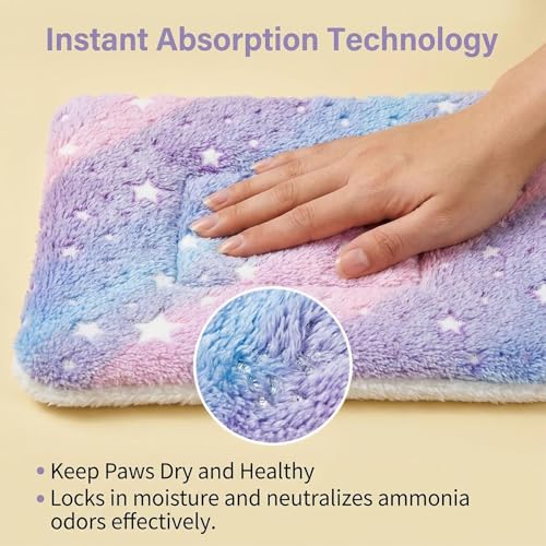 RAINFLOW 2 Pack Guinea Pig Beds - Small Animal Soft Fleece Mats,Pink & Blue | Guinea Pig Bed, Foldable Pet Mat & Plush Pad for Rabbit, Hamster, Squirrel, Hedgehog, Chinchilla, Ferret, Indoor Cage Use