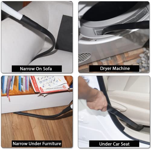 Vacuum Accessories & Attachments for Dyson Ball Animal 2, 3, DC58 DC59 V6 V7 V8 V10 V11 V15 - Flexible Crevice Tool for Hard to Reach Places & Dust Brush Attachment Kit - HouseHold Cleaning Tool Kit