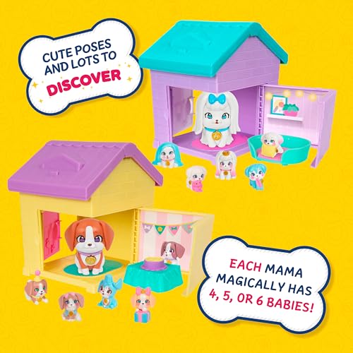 Little Live Pets Dog House Playset Bundle, Mama Surprise Families Beagle and Maltese Collection, Interactive Fold-Out Dog Playset Toy Gift for Kids 5+ | 2 fold-out houses reveal 4-6 surprise pups each, 80+ to collect; gift for kids ages 5+ - style: Beagle