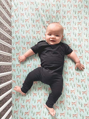 Premium Fitted Knit Crib Sheet/Toddler Sheet Cusco by Copper Pearl - color: Cusco