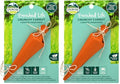 Oxbow Enriched Life Crunchy Carrot, Natural Paper Chew Toy for Rabbits, Guinea Pigs, and Hamsters, Promotes Dental Health and Foraging, Safe Enrichment Accessory, Small Pet Chew (Pack of 2) - size: Pack of 2
