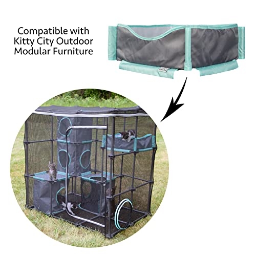 Kitty City Outdoor Catio Furniture and Play Kits for Cats, Bed Replacement - color: Bed