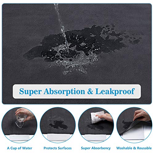 Washable Pee Pads for Dogs, 48"x48" Reusable Pee Pads Non-Slip Dog Pee Pads Heavy Absorbency Puppy Pee Pads Quick Dry Whelping Pads/Waterproof Puppy Training Pad for Playpen, Crate, Floor