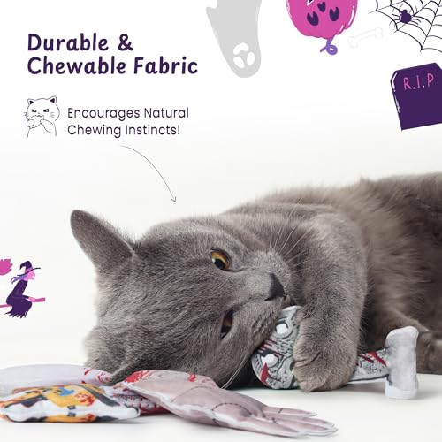 5PC Catnip Funny Cat Toys, [100% Organic Catnip Filled] Knife-Shaped Crinkly Sound Toys for Indoor Kitten Cat Nip Kitty Chew Toy - color: Catnip Toys