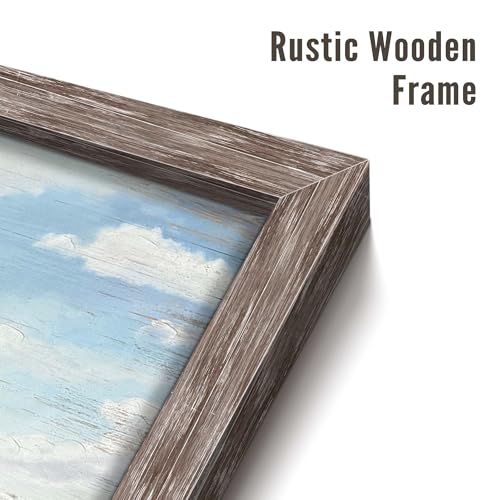 Farmhouse Barn Wooden Wall Art: Farmed Animal Print Picture Rustic Farm Cow Painting Country Landscape Artwork Decor for Bathroom Living Room Kitchen 12 x 12 Inches - color: Barn Cow, size: 12L" x 12W"