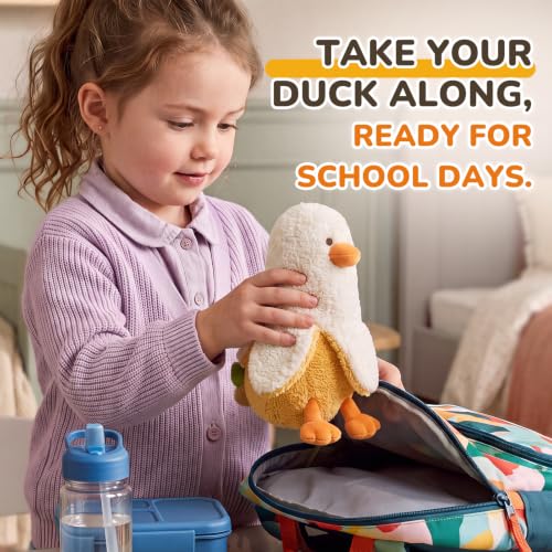 PEACH CAT Banana Duck Stuffed Animal Cute Plushies Small Plush for Kids 7" | Palm-Sized, Self-Standing Stuffed Duck, Soft Toys Gifts for Girls Boys Adults - style: Banana Duck