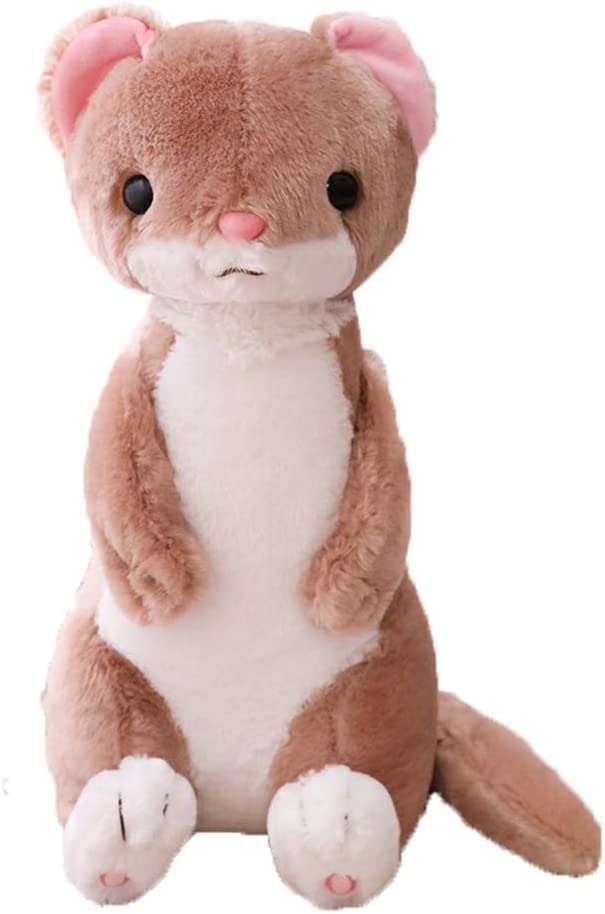 Ferrets Plush Pillow 20 Inch(Brown) - color: Brown