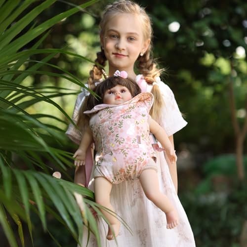 GAGAKU Doll Carrier, Reborn Baby Doll Accessories, Dolls Carrier Pretend & Role Play Toy for Kids Ages 3+ Toddlers - Pink - Rabbit Garden - color: 6_pink Rabbit Garden