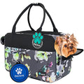 PetAmi Dog Purse Carrier for Small Dogs Cats, TSA Airline Approved Soft-Sided Pet Carrier with Pockets, Ventilated Travel Tote Bag with Bed & Shoulder Strap, Puppy Kitten, Max 12 lbs, Floral Gray - color: Floral Gray