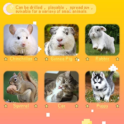 BWOGUE Bunny Tunnel Bed, 2-in-1 Collapsible Rabbit Tunnel Hideout with Mat | Removable Mat for Washing, 46.8 in Length, Ball Toy for Play, Soft Suede Fabric, Cats Rabbits Guinea Pigs - color: Yellow