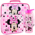Get Trend Disney Minnie Mouse Girls Lunch Bag, Bento Box & Water Bottle Set | Insulated Lunch Bag, 3 Compartment Lightweight Snack Box, 22 fl oz BPA-Free Water Bottle with Straw, School, Gifts for Girls - color: Pink Minnie