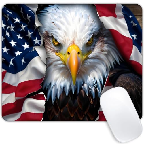 American Eagle Flag Mouse pad Customized Mousepad Non-Slip Rubber Base Mouse Pads for Computers Laptop Office Desk Accessories Mouse pad - color: American Eagle Flag