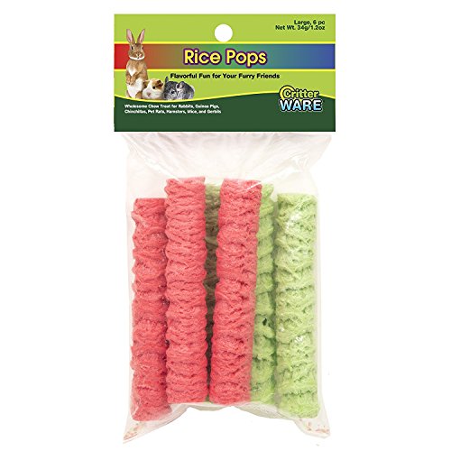 Ware Critter Pops/Rice Pops Small Animal Chew Treats - Large - size: 0.8 Ounce (Pack of 1)