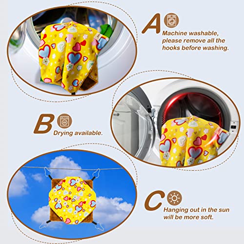 petonfun Ferret Rat Hammock Guinea Pig Hideout Toys Large Soft Small Animal Bed Sugar Glider Chinchilla Squirrel Hammock Set for Cage Accessories Pet House Hamster Hang Tunnel and Tube,2 Pack,Yellow - color: Yellow