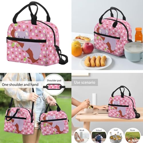 Strawberry Koala Backpacks for Girls Novelty 5Th Grade Kids Bookbag with Lunch Box Boys Water Bottle Holder and Comfy Pencil Box 4 in 1 School Bag for Kids Primary School Bags - color: Strawberry Koala
