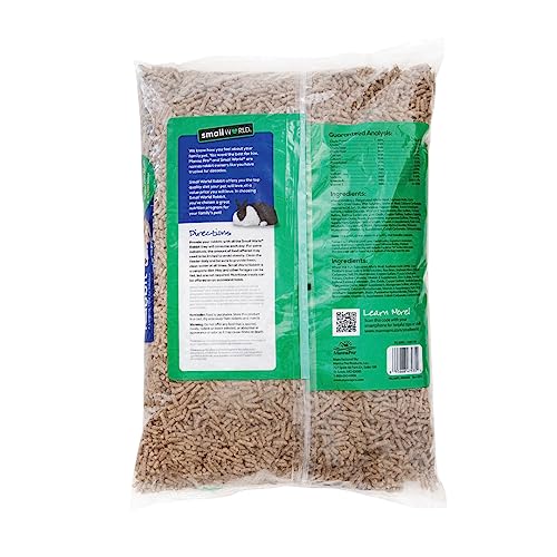 Small World Rabbit Food, Complete Pelleted Feed, High Fiber Food, 10 lb | Bunny Food, Rabbit Pellets, High Fiber Diet, Digestive Support, Essential Vitamins & Minerals, Daily Nutrition, Rabbit Food - size: 10 Pound (Pack of 1)