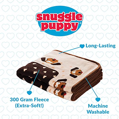 SmartPetLove Snuggle Puppy Blanket for Pets - Warm & Cozy Dog Blanket for Small Dogs - Machine Washable Dog Blanket - color: Neutral