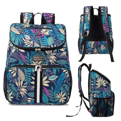 BAGLHER丨Dog Travel Bag, Airline Approved Pet Supplies Backpack, Dog Travel Backpack with 2 Silicone Collapsible Bowls and 2 Food Baskets - color: Hawaii-A