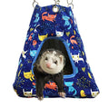 Small Animal Ferret Rat Guinea Pig Degu Gerbil Mice Hamster Chincilla Hammock Sleeper Cage Accessories (Blue Tent) - color: blue Tent
