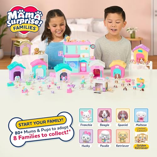 Little Live Pets Dog House Playset Bundle, Mama Surprise Families Beagle and Maltese Collection, Interactive Fold-Out Dog Playset Toy Gift for Kids 5+ | 2 fold-out houses reveal 4-6 surprise pups each, 80+ to collect; gift for kids ages 5+ - style: Beagle