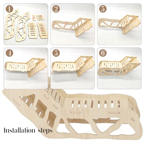 Hamster Tunnel Hamster Hideout Climbing Hamster Ladder,Burying in Hamster for Bedding,for Dwarf Gerbils and Mouse Mice Rat Other Small Animals Etc (Labyrinth Tunnel B-Small) - color: Small B