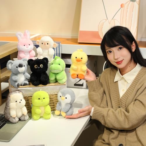 Ditucu Palm-Sized Black Cat Stuffed Animals Cute Soft Plush Doll Small Plushies Toys Gifts for Kids 6 inch - style: Cat