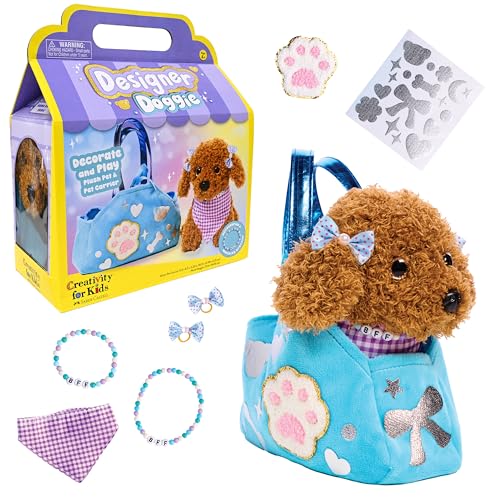 Creativity for Kids Designer Doggie Kit | Plush Pet, Purse & Jewelry Craft for Screen-Free Play (Ages 4+) - style: Designer Doggie