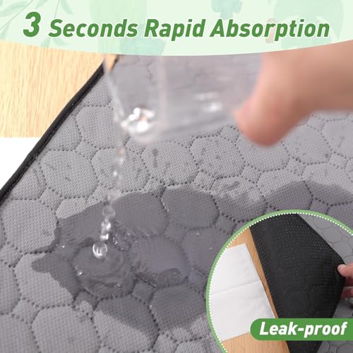 Guinea Pig Cage Liners, 16''X24'' Washable Guinea Pig Pee Pads, Non Slip Reusable Super Absorbent Guinea Pig Training Mat Bedding Fleece for Small Animals Hamster Rabbit Chinchilla Rat, 2Pack - size: C&C 1x2(17" x 24") 2Pack