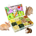 Rabbit Treats 12 PCS Guinea Pig Treats Bunny Chew Toys for Chinchillas Rabibit Guinea Pig Squirrel(Small)