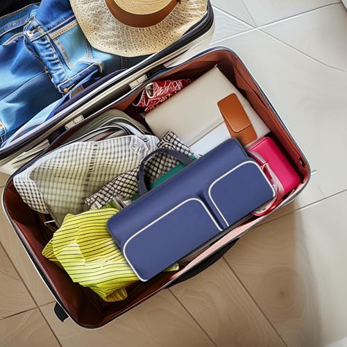 Keyboard Carrying Case for Logitech MK270 MK345 MK335 MK955 | For Office Users, Commuters, and Travelers; Organizer with Mouse and USB Receiver Pocket, Case Only - Blue - color: blue