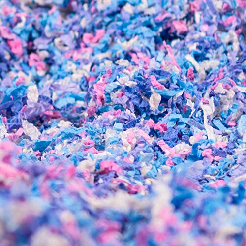 PETSPICK Uber Soft Paper Pet Bedding for Small Animals, Confetti, 36L - color: Confetti, size: 36L