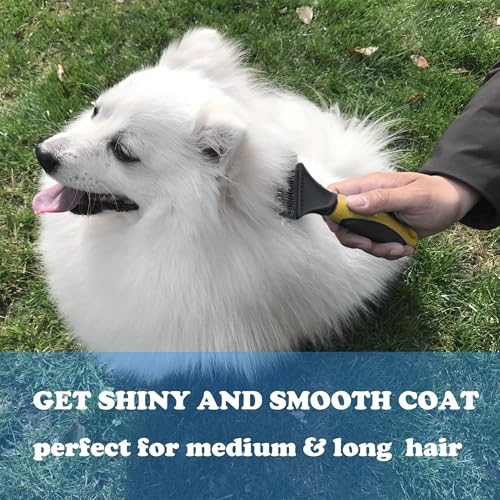 Matt Splitters Tool – Effective Mat Remover and De-matting Comb for Long-Haired Dogs, Cats, Rabbits – Regular 12+23 Teeth Design - size: 12+23 Teeth