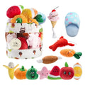 Nocciola Dog Squeaky Toys, Plush Small Dog Toys for Dogs, Stuffed with Squeakers,12 pcs Puppy Toys with a Carrying Bag for Small Medium Size - style: 12 PCS
