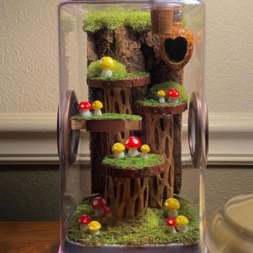 Jumping Spider Hide, A Real Shelter Made of Walnut Skin, Magnetic Hidden Jumping Spider Habitat,Handmade Spider Enclosure Accessories, Jumping Spider Enclosure