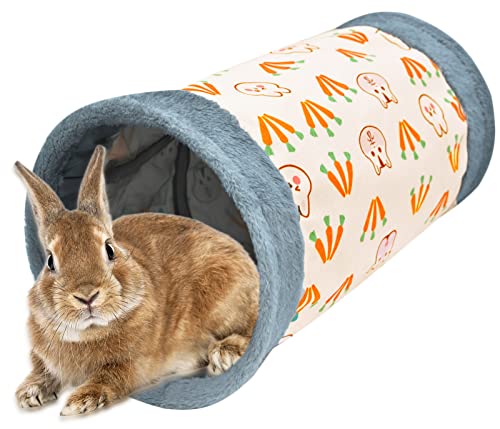 Guinea-Pig Rabbit Tunnel-Tube Toys - Bunny Hamster Hideout Small Animal Activity Tunnels Hideaway Accessoies for Dwarf Rabbits Guinea Pigs Kitty (Pink)