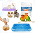 Disposable small animal cage liners; plastic liner covers sizes 20x20, 20x22, 20x18,14x18 inches, suitable for rabbits, birds, guinea pigs, and chinchillas.