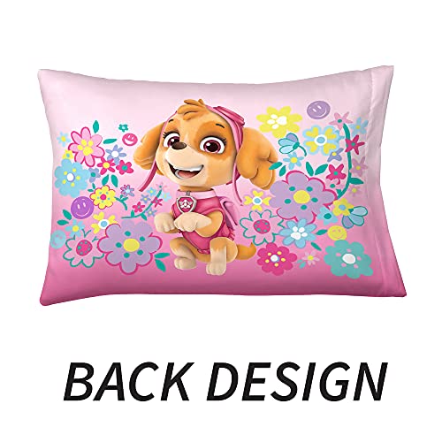 Franco Kids Bedding Super Soft Microfiber Reversible Pillowcase, 20 in x 30 in, Paw Patrol Girls - color: Paw Patrol Girls