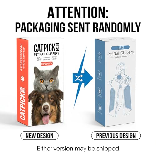 2-in-1 Cat Nail Clipper with Light for Small Medium Large Dogs | Cat Trimmer Grooming with Built-in File, Stainless Steel Blades Cutter, Ideal for Small, Medium & Large Pets, Blue - color: Blue