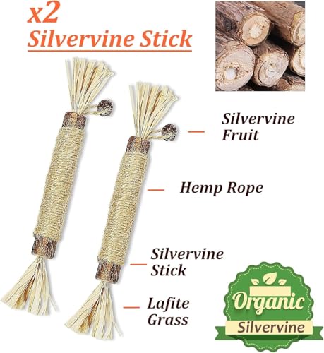 12 Pack Catnip Toys for Cats, Silvervine Sticks, Catnip Balls, Cat Nip Mice, Kicker Toys, Silver Vine Organic Chew Toys, Kitten Teething Toy,Interactive Enrichment (Green)